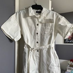 White PLT jumpsuit